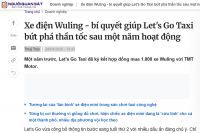 nguoiquansat.vn: Xe điện Wuling - bí quyết giúp Let's Go Taxi bứt phá thần tốc sau một năm hoạt động